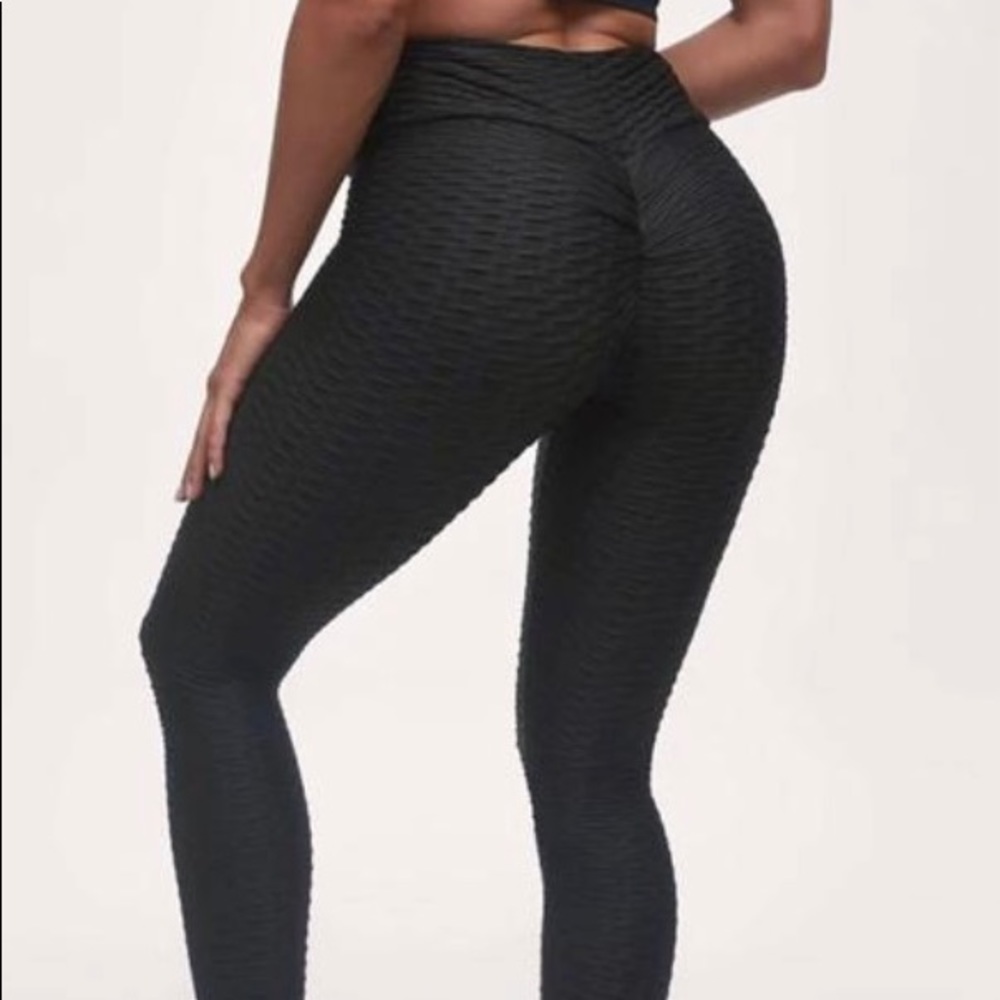 Flamingo Tik Tok Leggings - Black